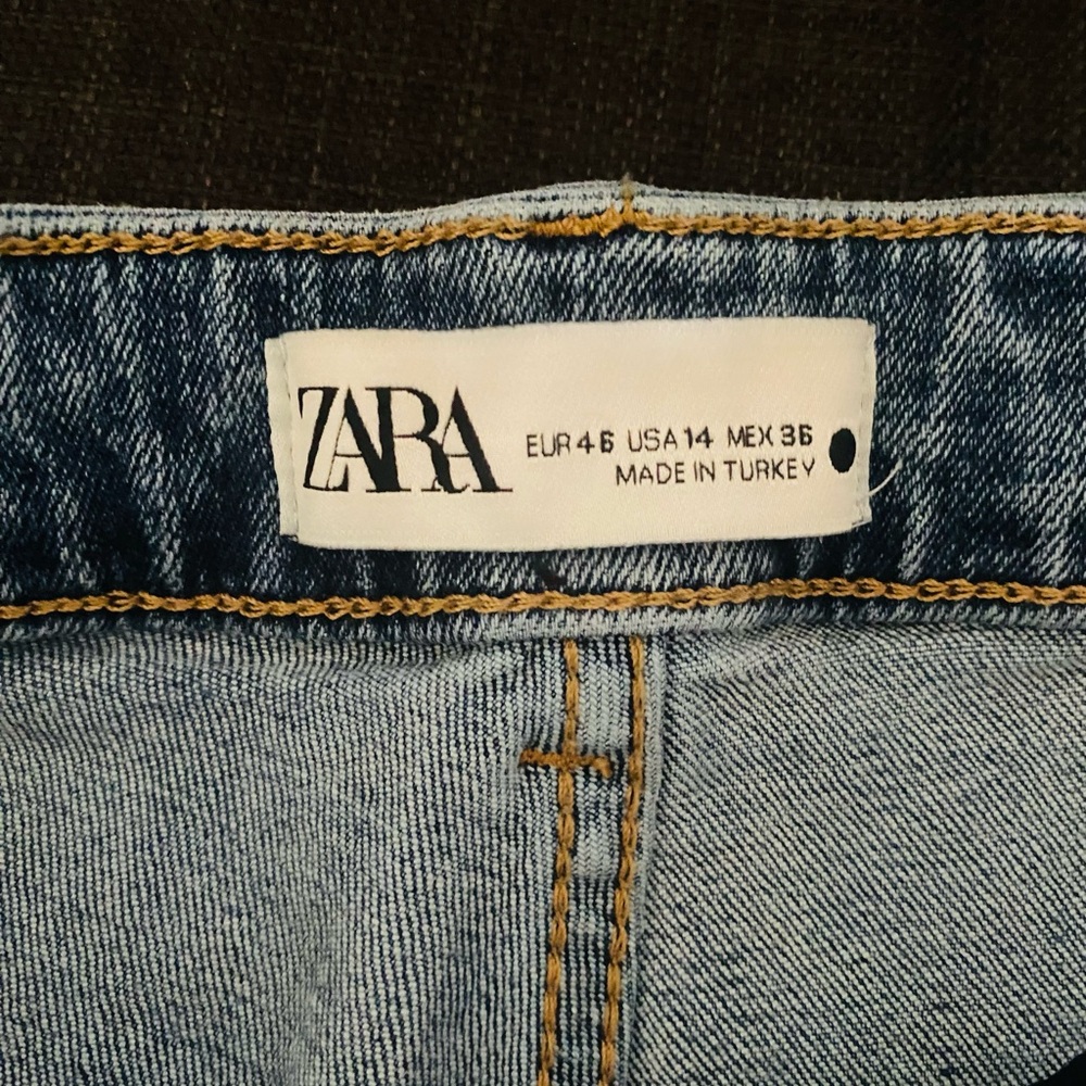 Zara Light Blue Denim Pants - Picture 6 of 8